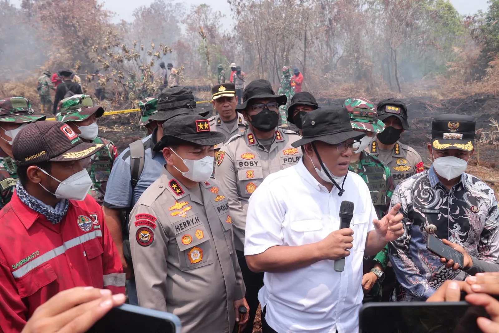 Menteri LH dan Kapolda Riau Turun Langsung Pantau Karhutla Kampar, Mitigasi Gambut Diperkuat