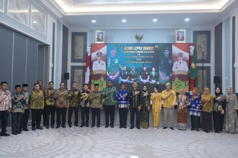 Dandim Berganti Bupati Kampar Lepas Satriady Sambut Rahim Cahyadi